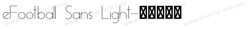 eFootball Sans Light字体转换